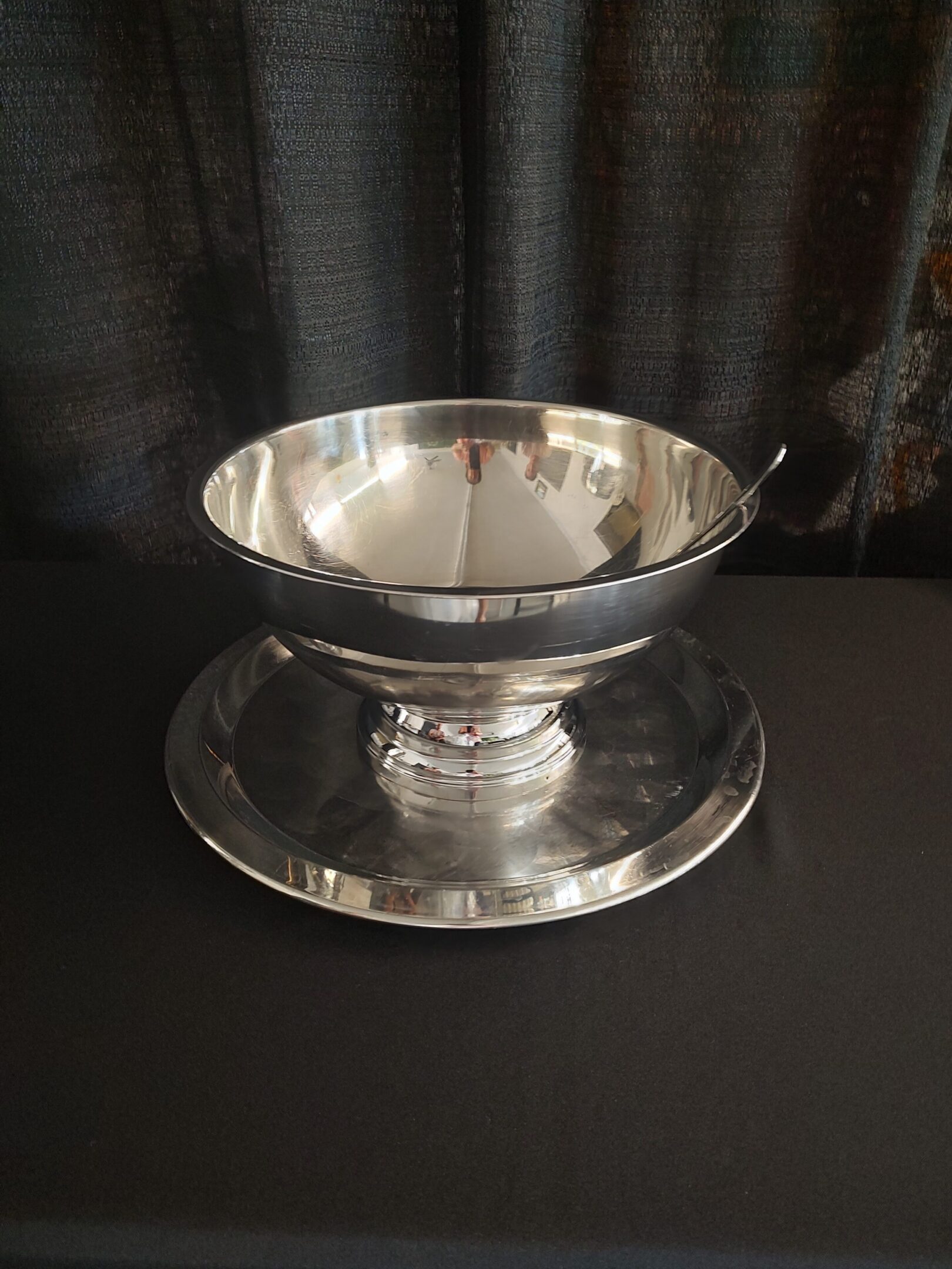 stainless punch bowl